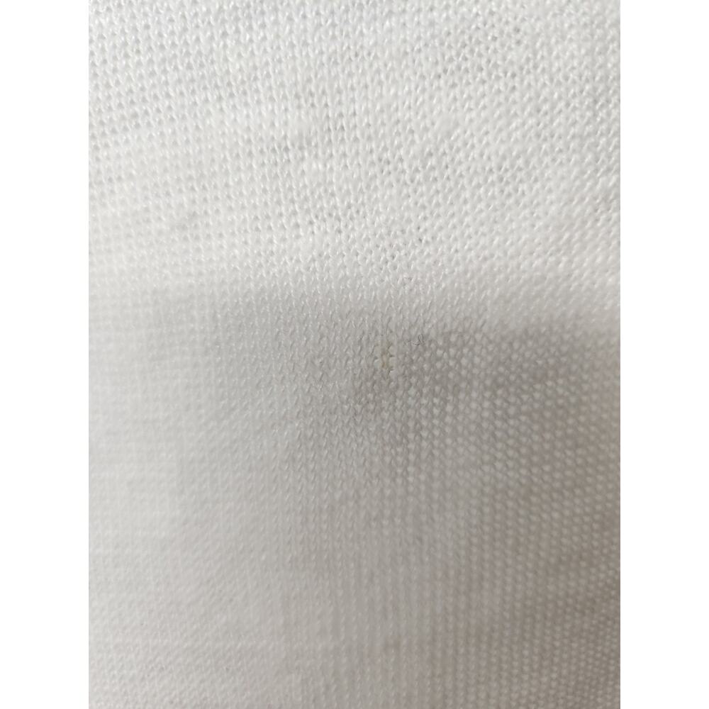 Eileen Fisher Women's Organic Linen Short Sleeve Asymmetric Tunic, Size L, White - Picture 10 of 10